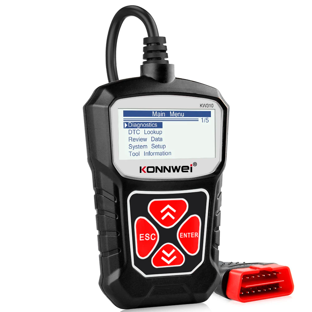 KONNWEI KW310 Obd2 Scanner for Auto Obd 2 Car Diagnostic Tool 2024 Automotive Scanner Car Tools odb2 PK Elm327