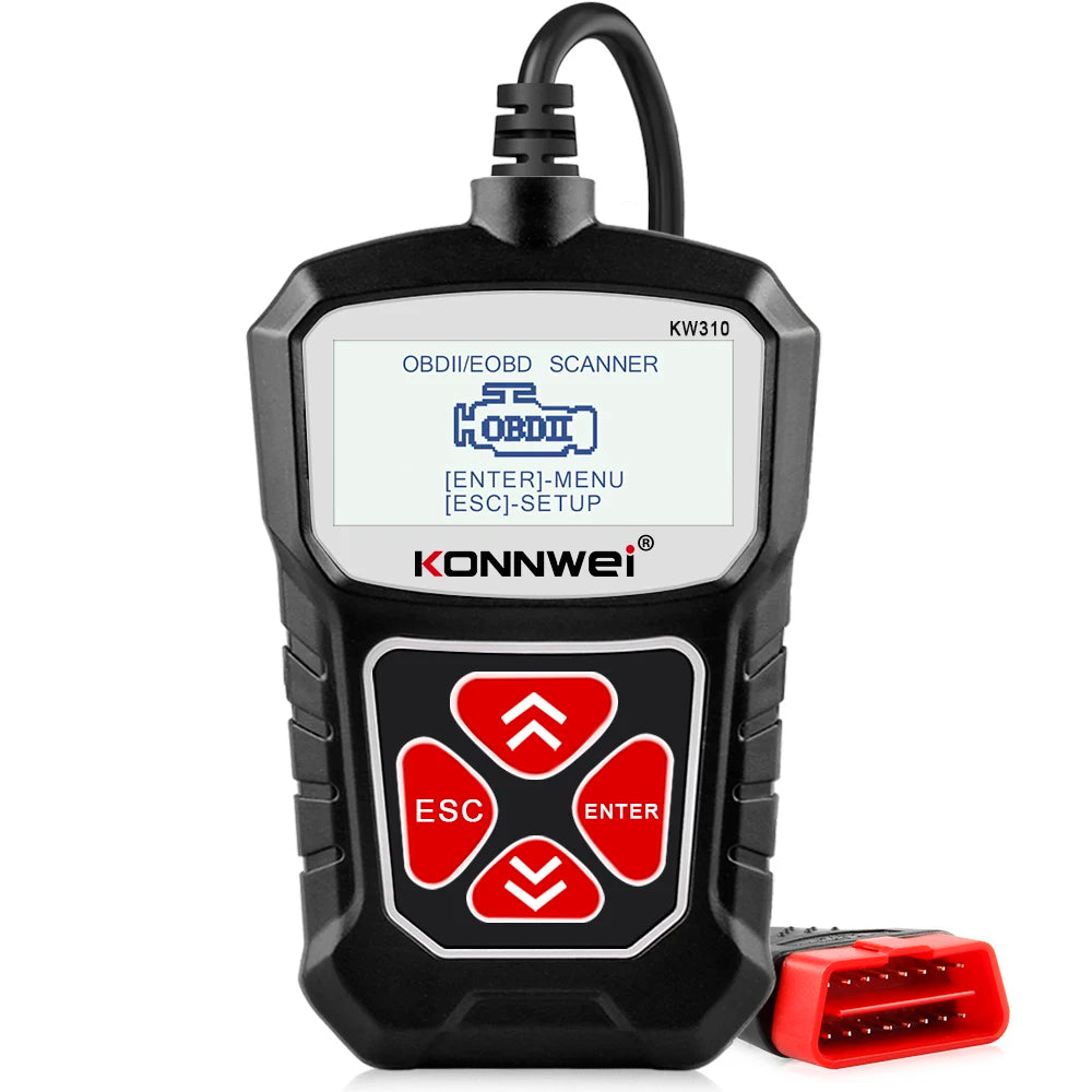 KONNWEI KW310 Obd2 Scanner for Auto Obd 2 Car Diagnostic Tool 2024 Automotive Scanner Car Tools odb2 PK Elm327