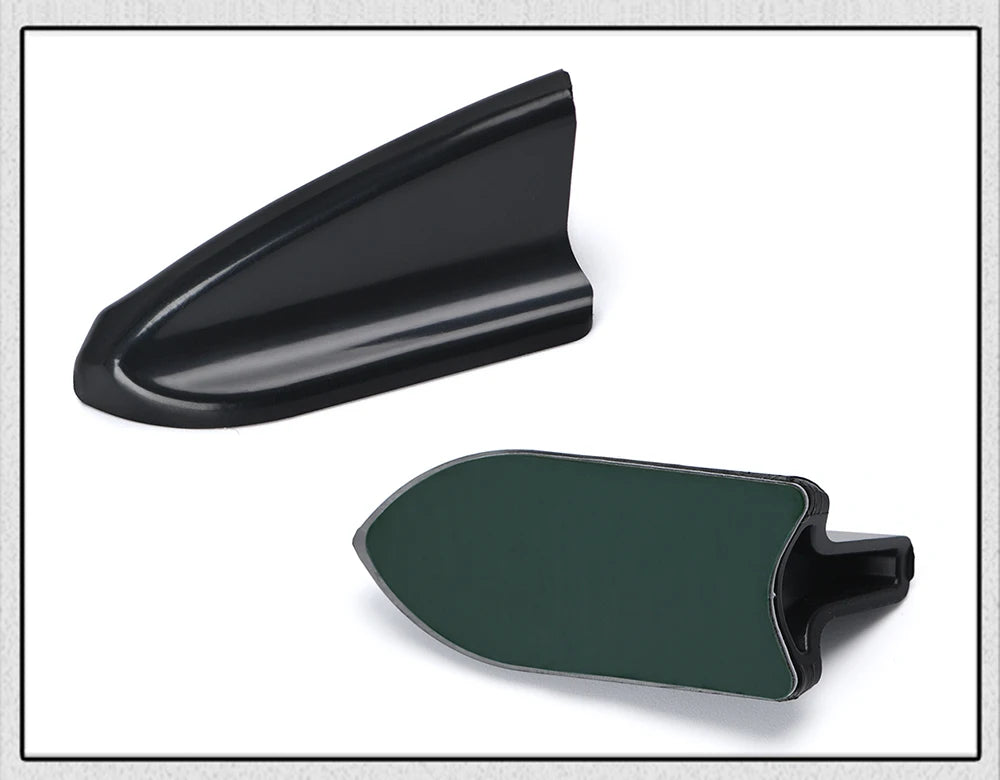 UV-protected & weatherproof 6pcs Black Car EVO-Style PP Roof Shark Fins Spoiler Wing Kit Vortex Generator PQY-WSS11