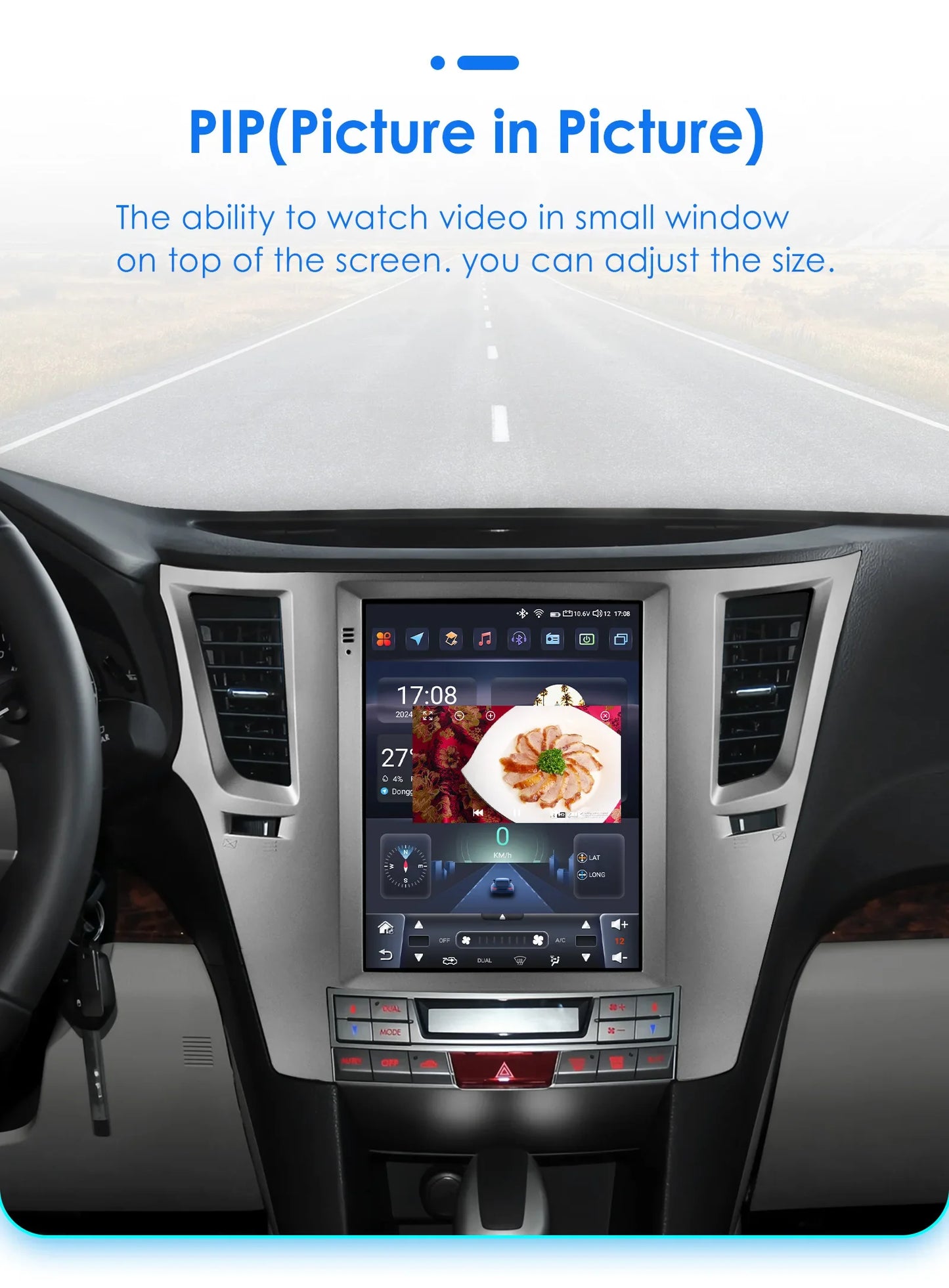 9.7" Android 13 Wireless Carplay for Subaru Outback Impreza Legacy 2009-2014 GPS Stereo Car Radio Multimedia Player 4G BT 2 Din