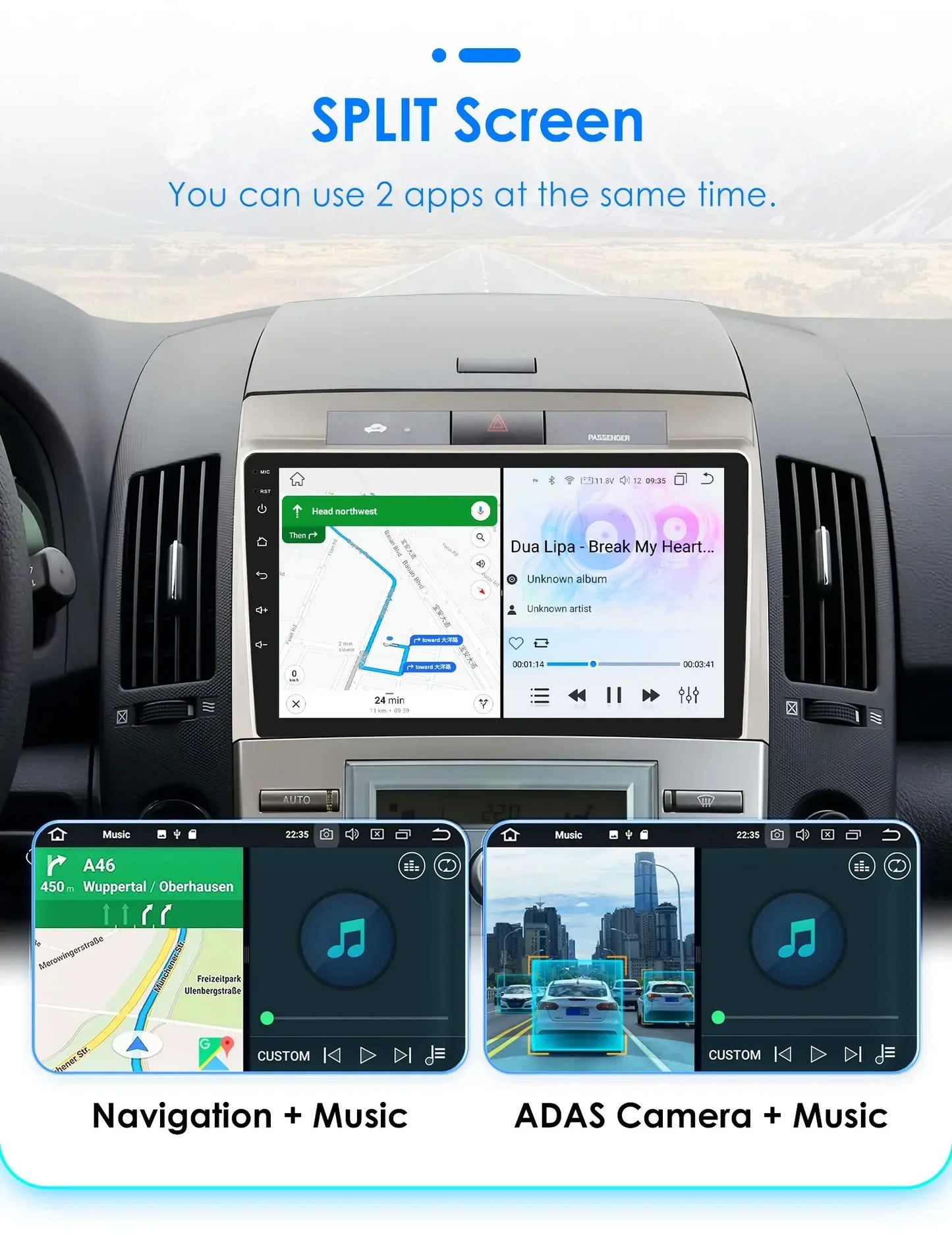 Wireless Carplay Android Auto Car Multimedia Player 9'' Touch Screen for Toyota Corolla Verso AR10 2004 2005 2006 2007 2008 2009
