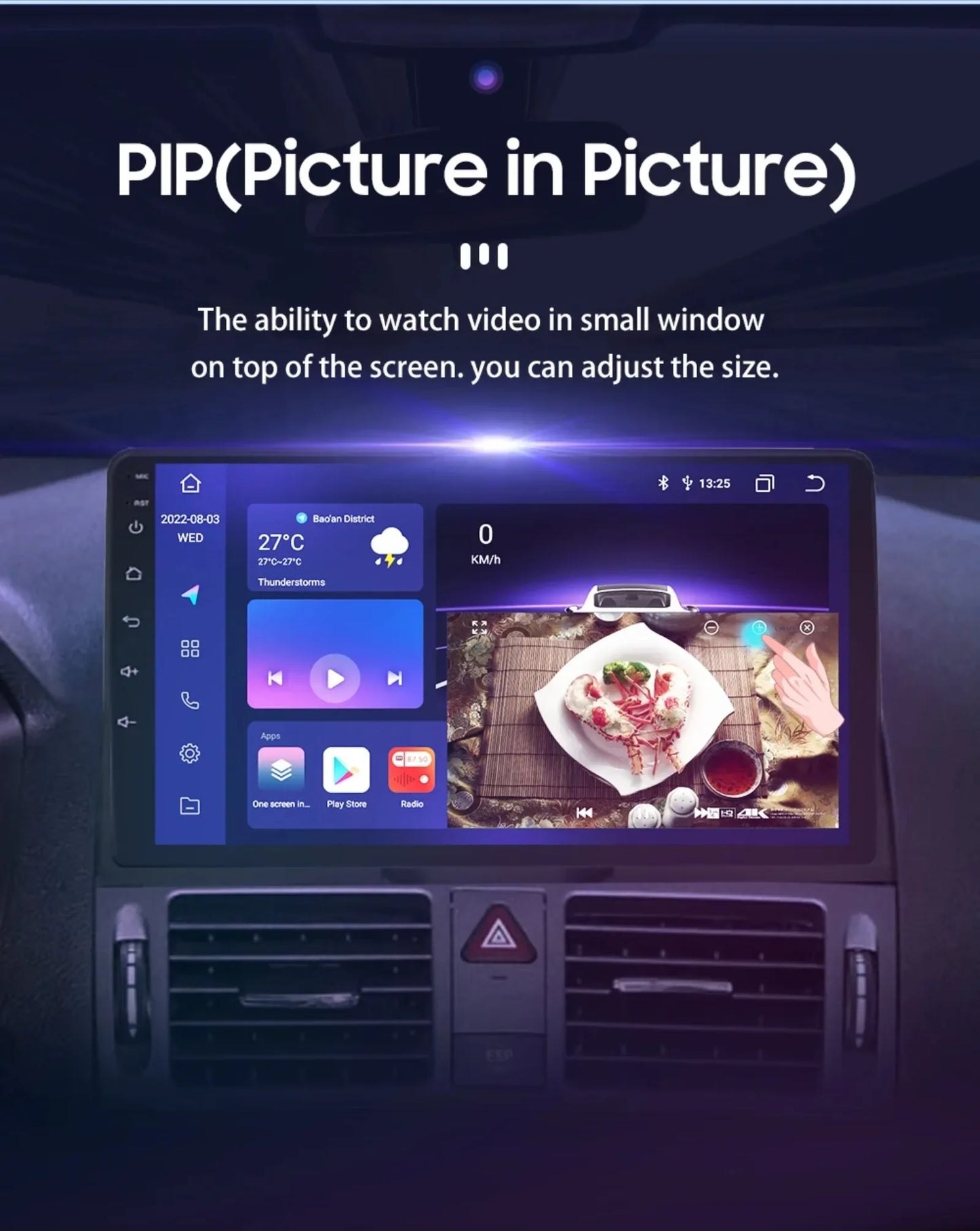 For Mercedes Benz C-Class W204 S204 2007-2010 Android 13 2 Din 9" Car Radio Multimedia Player AutoStereo AI Voice RDS DSP BT SWC