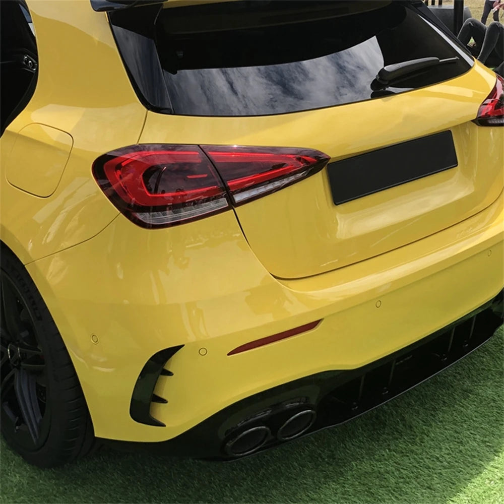 Car Rear Bumper Trim Lip Spoiler For Mercedes Benz A Class W177 A180 A200 A220 AMG Hatchback 2018 2019 2020-2023