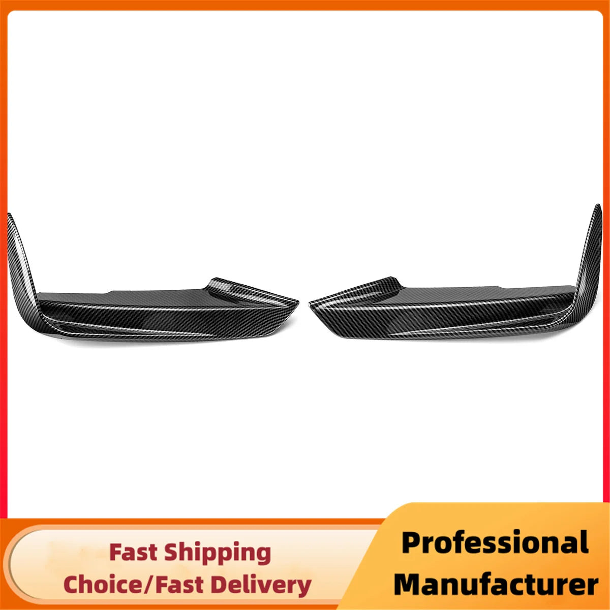 1 Pair Car Front Bumper Lip Splitter Canards Spoiler For BMW F30 F31 M Sport 2012-2019 Fog Lamp Eyebrow Frame Cover Grille