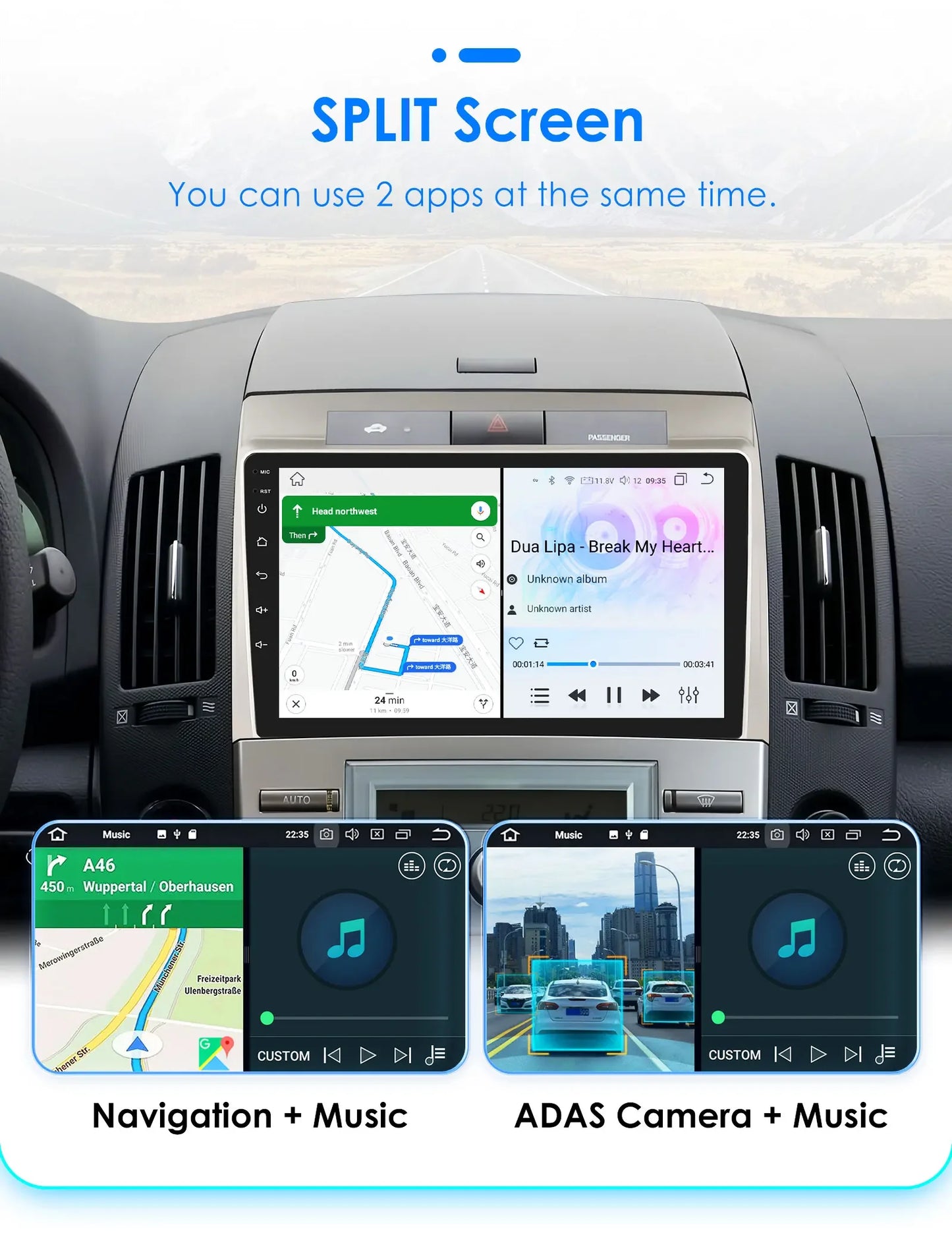 Wireless Carplay Android Auto Car Multimedia Player 9'' Touch Screen for Toyota Corolla Verso AR10 2004 2005 2006 2007 2008 2009