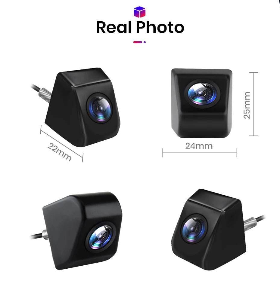 Junsun Car Rearview Camera AHD 720P Resolution WaterProof 140°Wide-Angle Reverse Backup Parking Camera For Car Radio