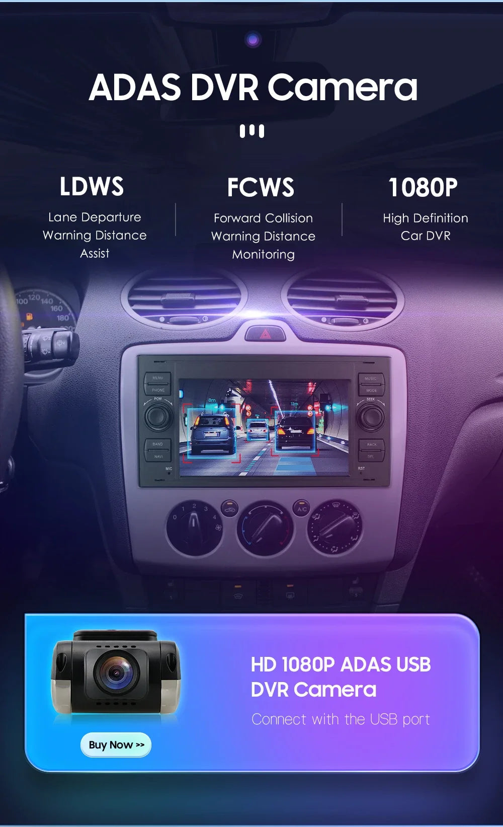 2din Carplay Android Car Radio Multimedia Player for Ford Mondeo Fiesta S-max Focus Galaxy Transit Fusion Connect Kuga GPS NOCAN