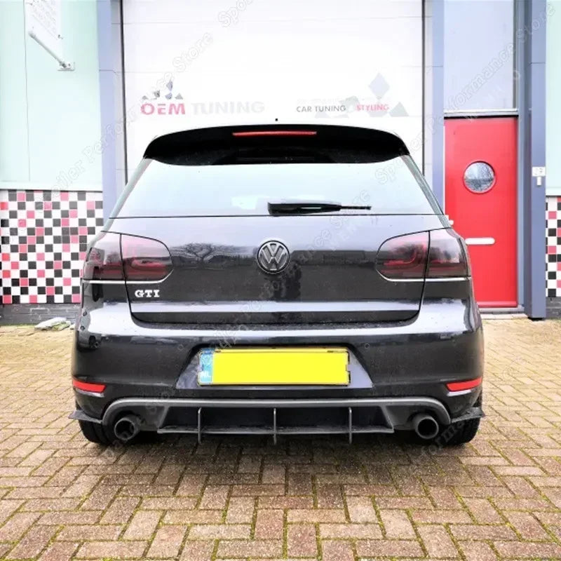 for Volkswagen VW Golf MK VI GTI 6 GTI Golf MK6 GTI Car Rear Bumper Diffuser Flag Spoiler Splitter Accessories Trim 2.0 GTI 5K1