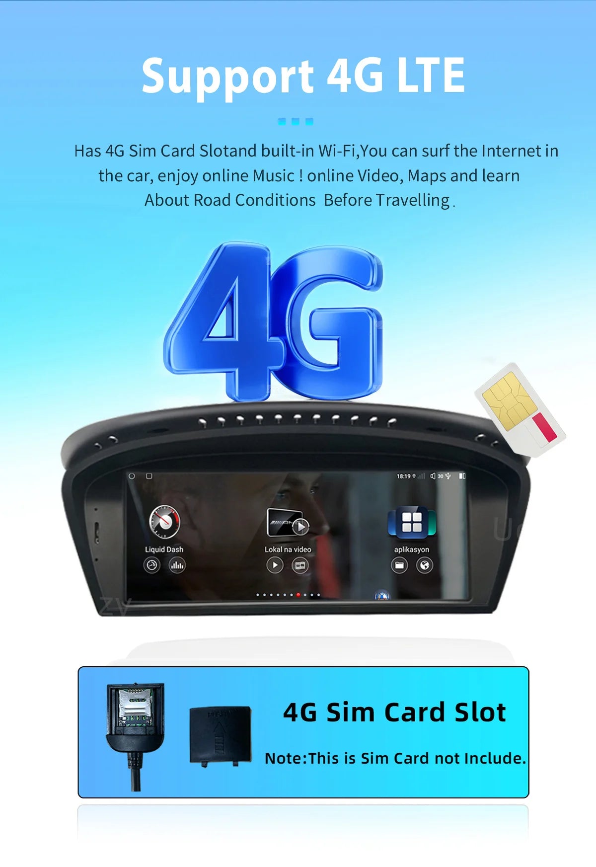 Uckazy AutoRadio Android 14 For BMW Series 5/3 E60 E61 E62 E63 E90 E91 Multimedia CIC CCC GPS Navigation Head Unit Stereo Audio Screen