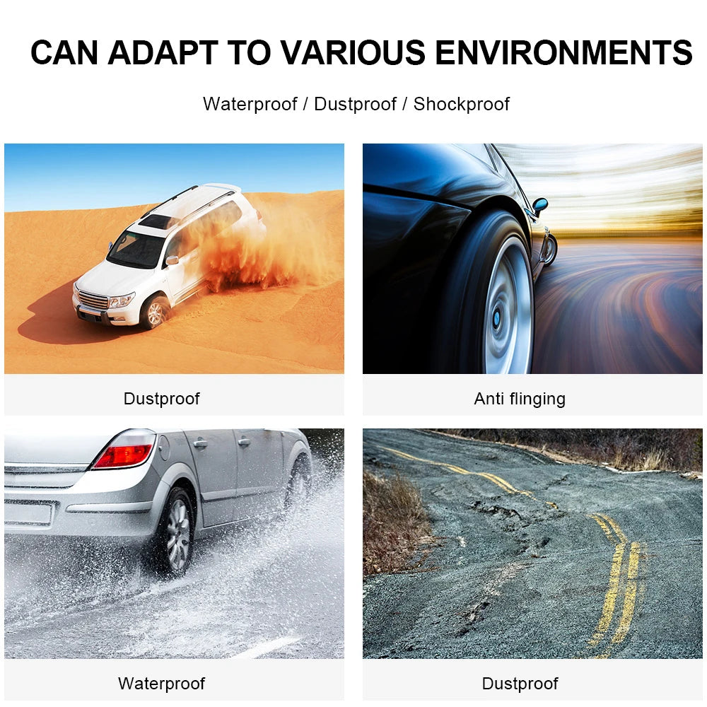 Solar Car RV Truck TPMS Tire Pressure Monitoring System With 4/6 External Sensors Wireless 180° Adjustable Bracket Waterproof