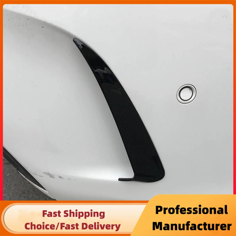 Car Rear Bumper Spoiler Side Canard Air Vent Cover For Mercedes Benz C Class W205 4 Door C180 C200 C250 C300 2010-2018
