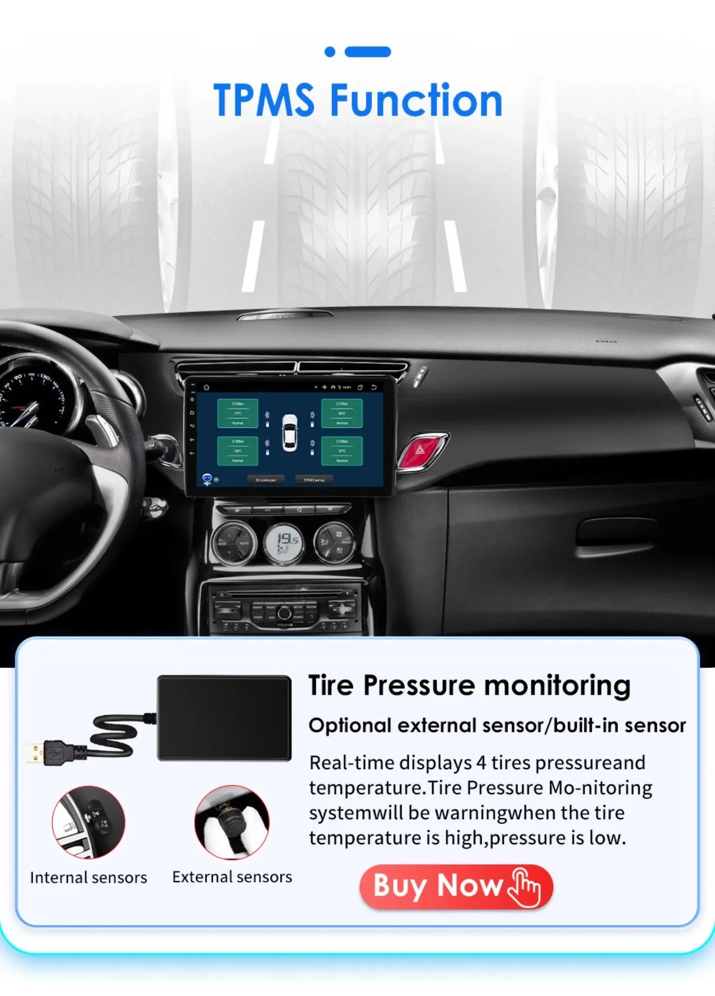 9" 2 Din Carplay Screen Android 13 Auto Radio for Citroen C3 DS3 2010 - 2016 Car Multimedia Player Navigation GPS RDS Stereo DSP