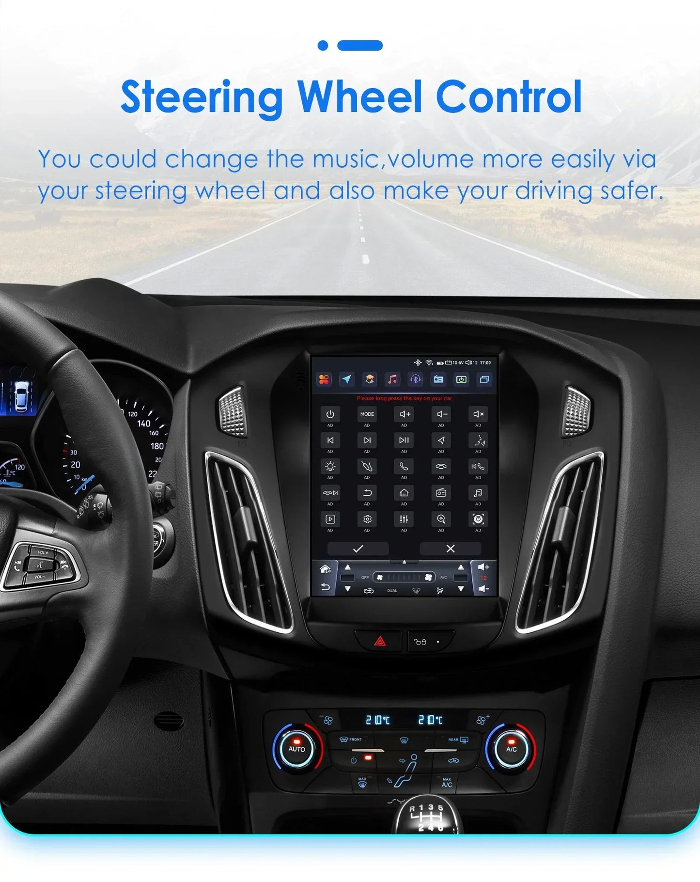 Android 13 Wireless Carplay GPS Stereo for Ford Focus 3 MK 3 2011-2019 2 Din 9.7" Car Radio Multimedia Player 4G Touch Screen BT