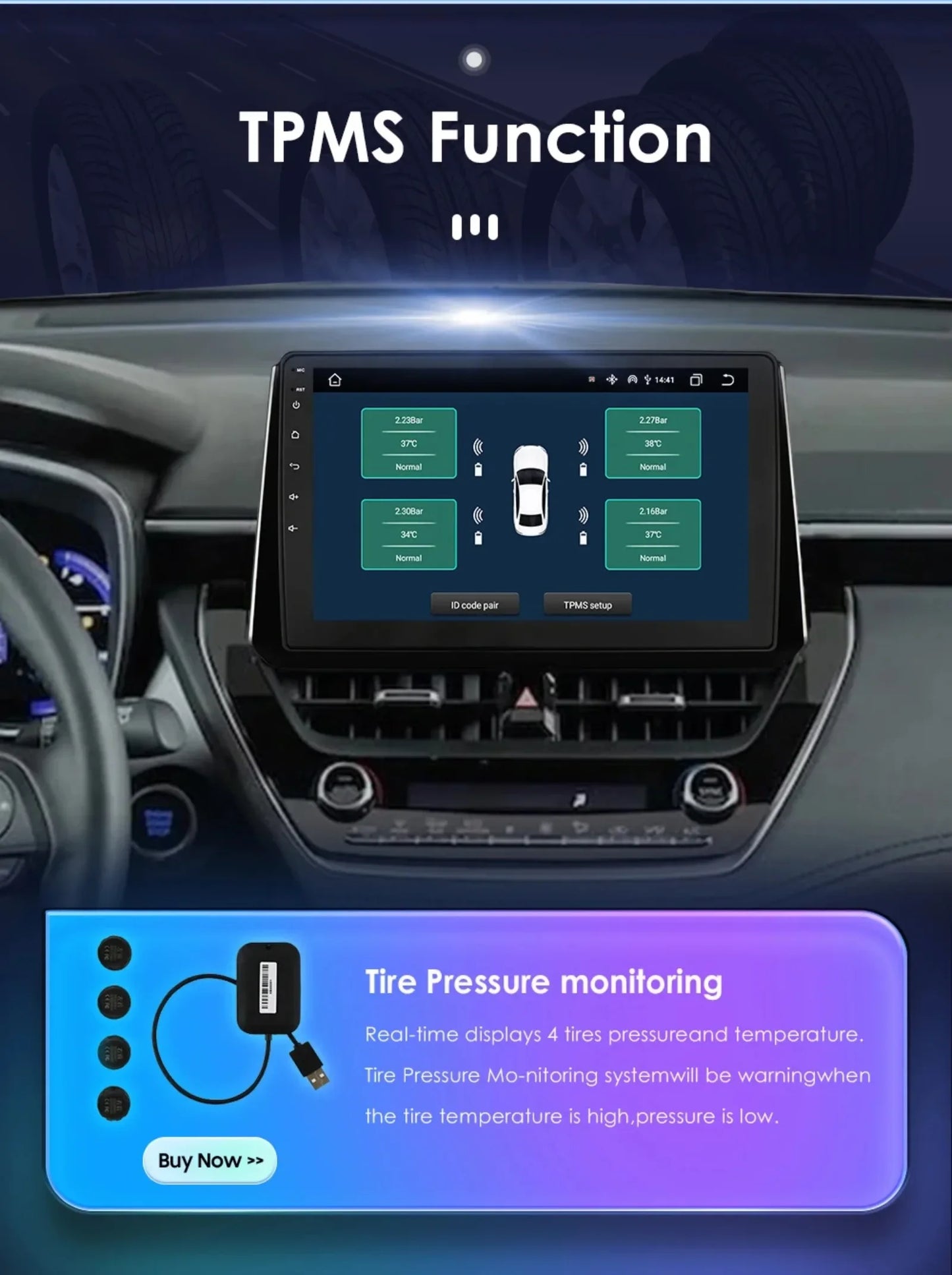 Wireless Carplay for Toyota Corolla 12 2018-2021 Android Autoradio 2 Din Car Radio Multimedia Player BT Navigation GPS Stereo 4G