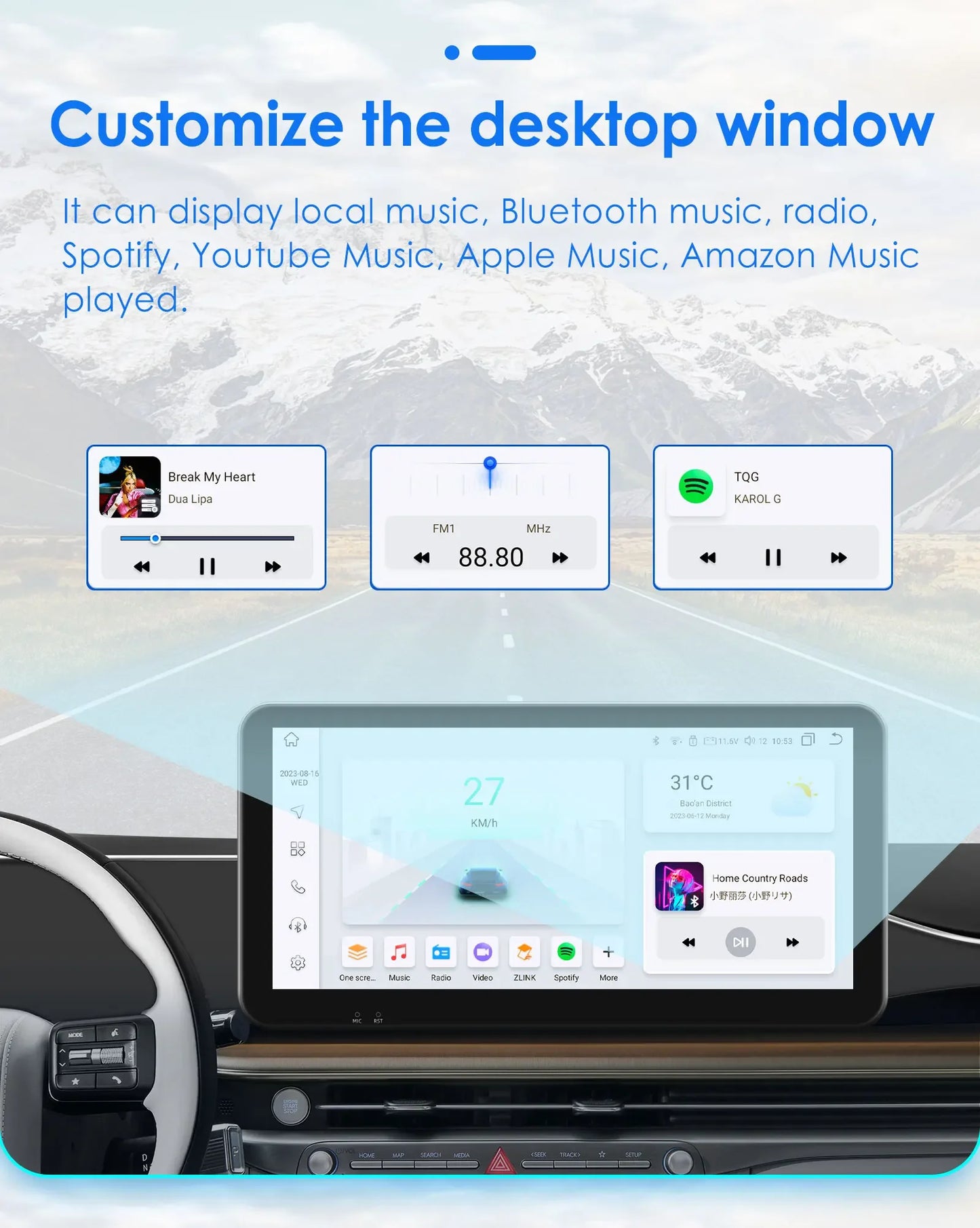 10.33" Wireless Carplay Android Auto for Ford Focus Mk2 2004-2011 Multimedia Player 2 Din Car Radio GPS Navigation BT RDS DSP 4G