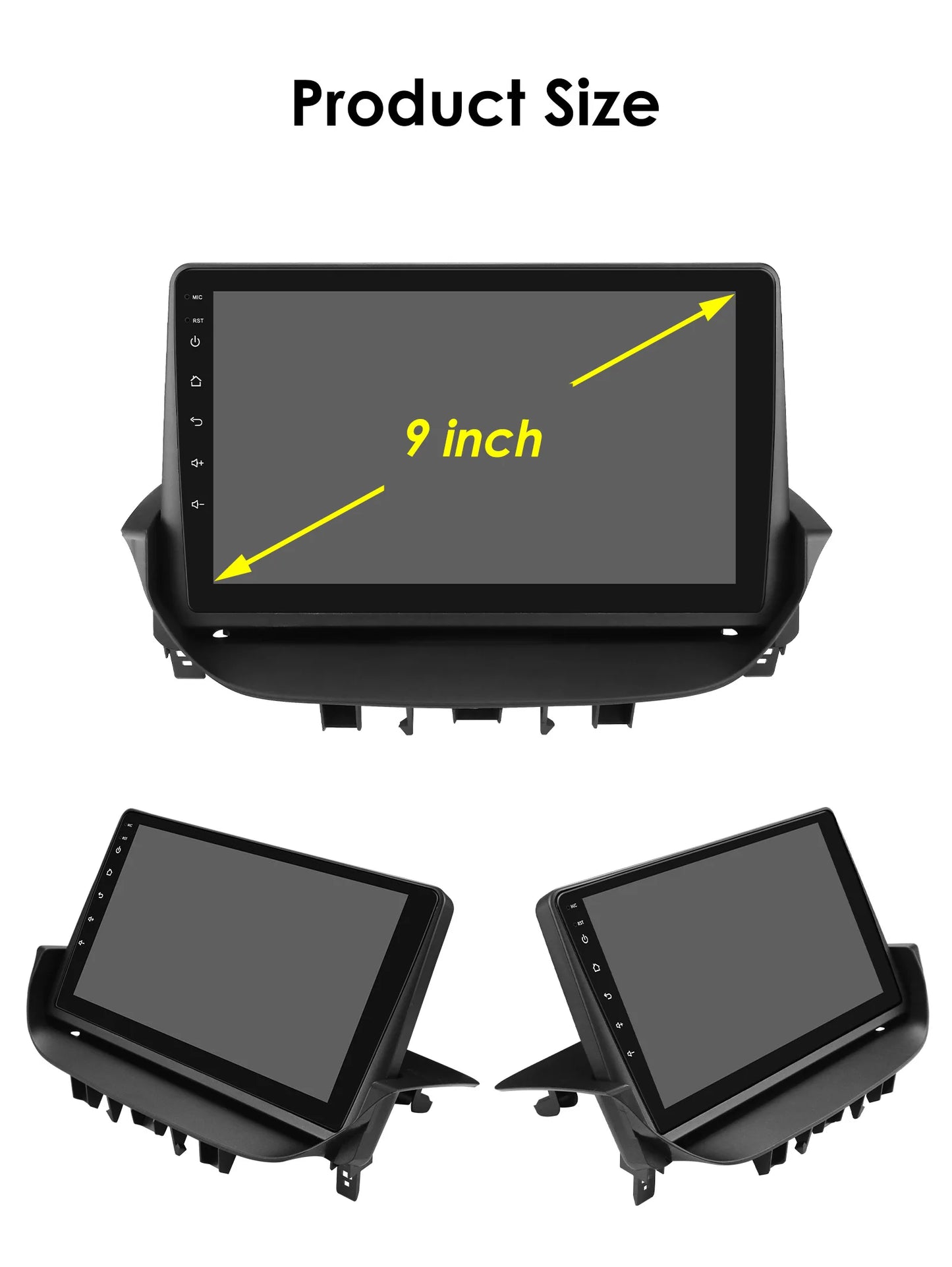 9" Android 13 Radio Car Multimedia 2Din Wireless Carplay Android Auto for Renault Laguna 2 2001-2007 Support OBD DAB RDS BT WIFI