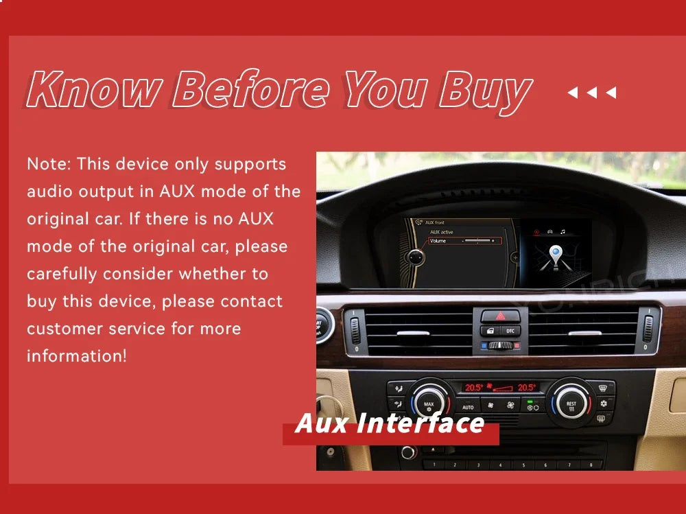 XONRICH 6GB 128GB Android 14 Car Radio For BMW 5Series E60 E61 E63 E64 E90 E91 E92 E93 CCC CIC Multimedia CarPlay GPS Navigation