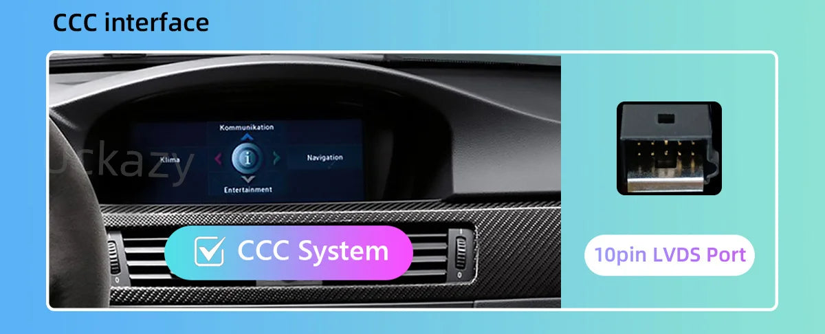 Uckazy AutoRadio Android 14 For BMW Series 5/3 E60 E61 E62 E63 E90 E91 Multimedia CIC CCC GPS Navigation Head Unit Stereo Audio Screen