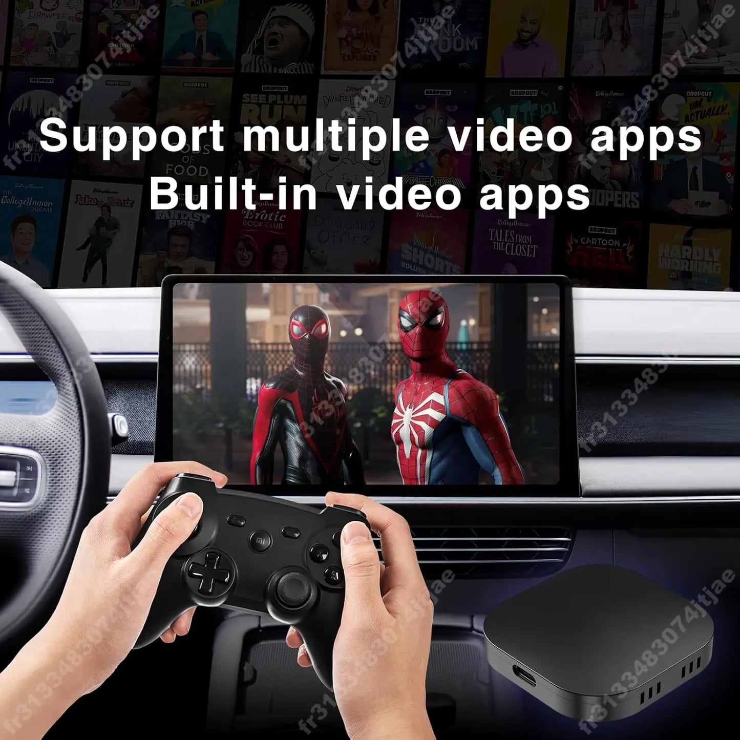 Mini Box Wired to Wireless CarPlay and Android Auto Wireless Adapter Spotify For Toyota Mazda Nissan Camry Audi Ford Kia Hyundai