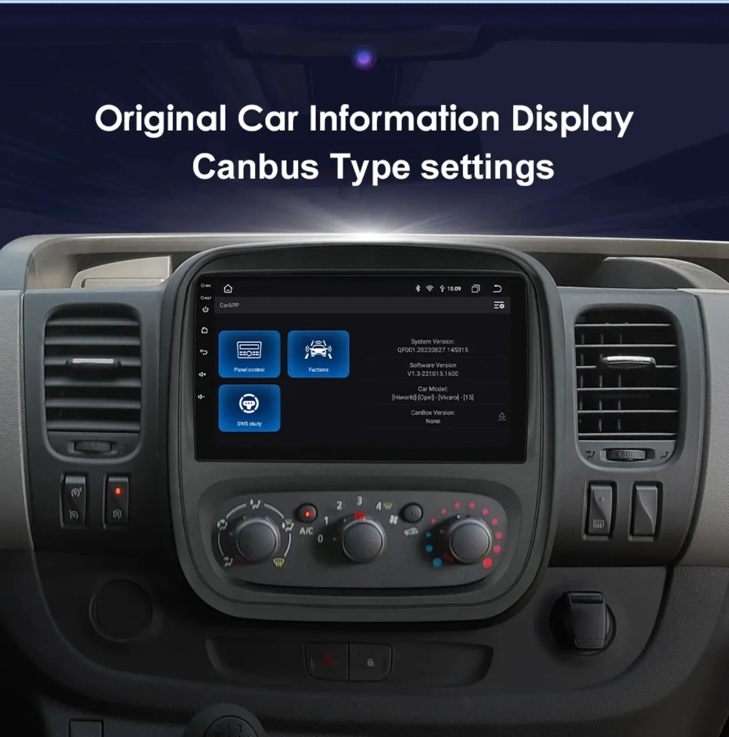 9" Wireless Carplay Android Auto Car Radio for Renault Trafic 3 Opel Vivaro B Multimedia Player GPS Navigation Stereo RDS DSP 4G