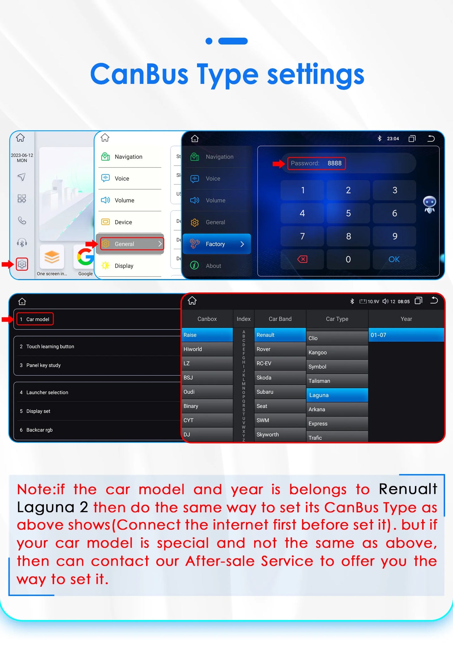 9" Android 13 Radio Car Multimedia 2Din Wireless Carplay Android Auto for Renault Laguna 2 2001-2007 Support OBD DAB RDS BT WIFI