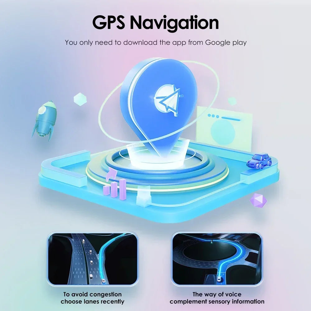 OSSURET Universal Android 14 4G 64G 7'' 2 Din Car Multimedia Player with BT GPS DSP for Toyota Verso Nissan Qashqai Hyundai I 10