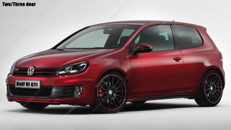 for Volkswagen VW Golf MK VI GTI 6 GTI Golf MK6 GTI Car Rear Bumper Diffuser Flag Spoiler Splitter Accessories Trim 2.0 GTI 5K1