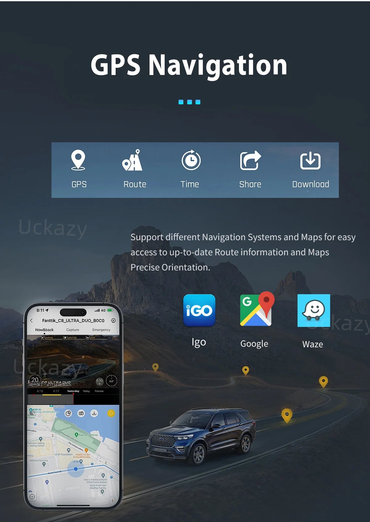Uckazy AutoRadio Android 14 For BMW Series 5/3 E60 E61 E62 E63 E90 E91 Multimedia CIC CCC GPS Navigation Head Unit Stereo Audio Screen