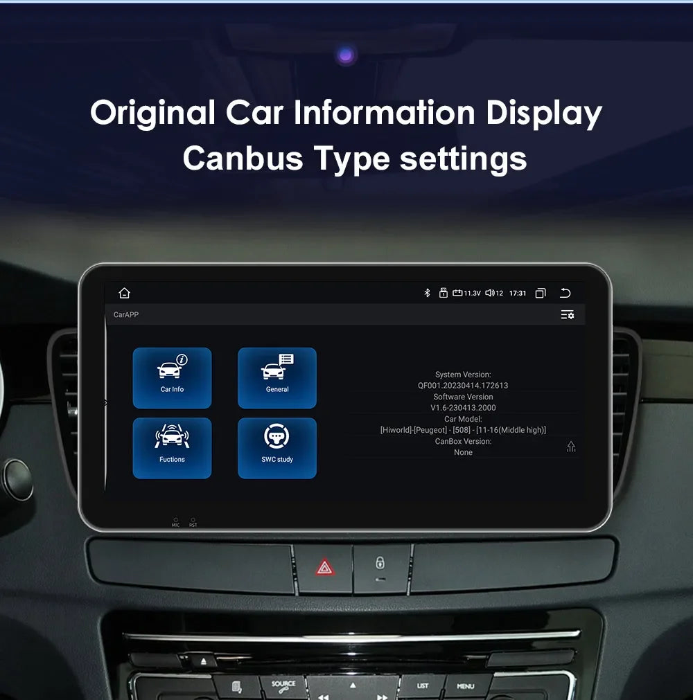 8G+128G for Peugeot 508 508SW 2011 - 2018 10.33'' Andorid 13 Auto Radio 2 Din Car Multimedia Player Carplay Screen GPS BT No DVD