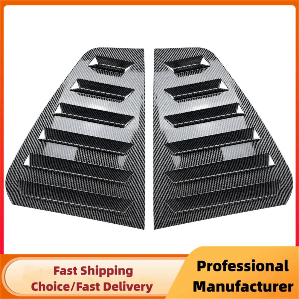 Pair Rear Side Window Trim Spoiler For VW Golf 5 Golf 6 Golf 7 MK5 MK6 MK7 MK7.5 2003-2020 Window Shutter Cover Louver Air Vents