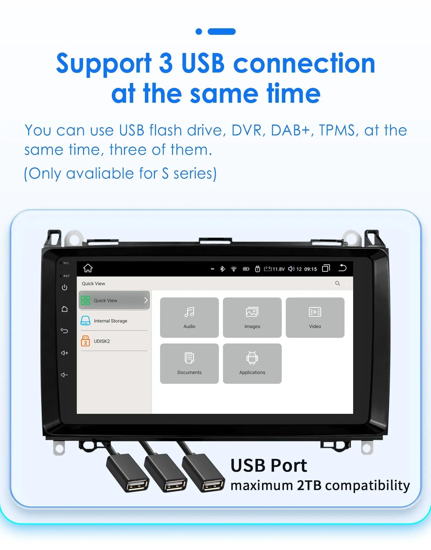 Android 13 Octa Core AI Auto Car Radio Multimedia Player for Mercedes Benz B200 W169 W245 Viano Vito W639 Sprinter W906 CarPlay