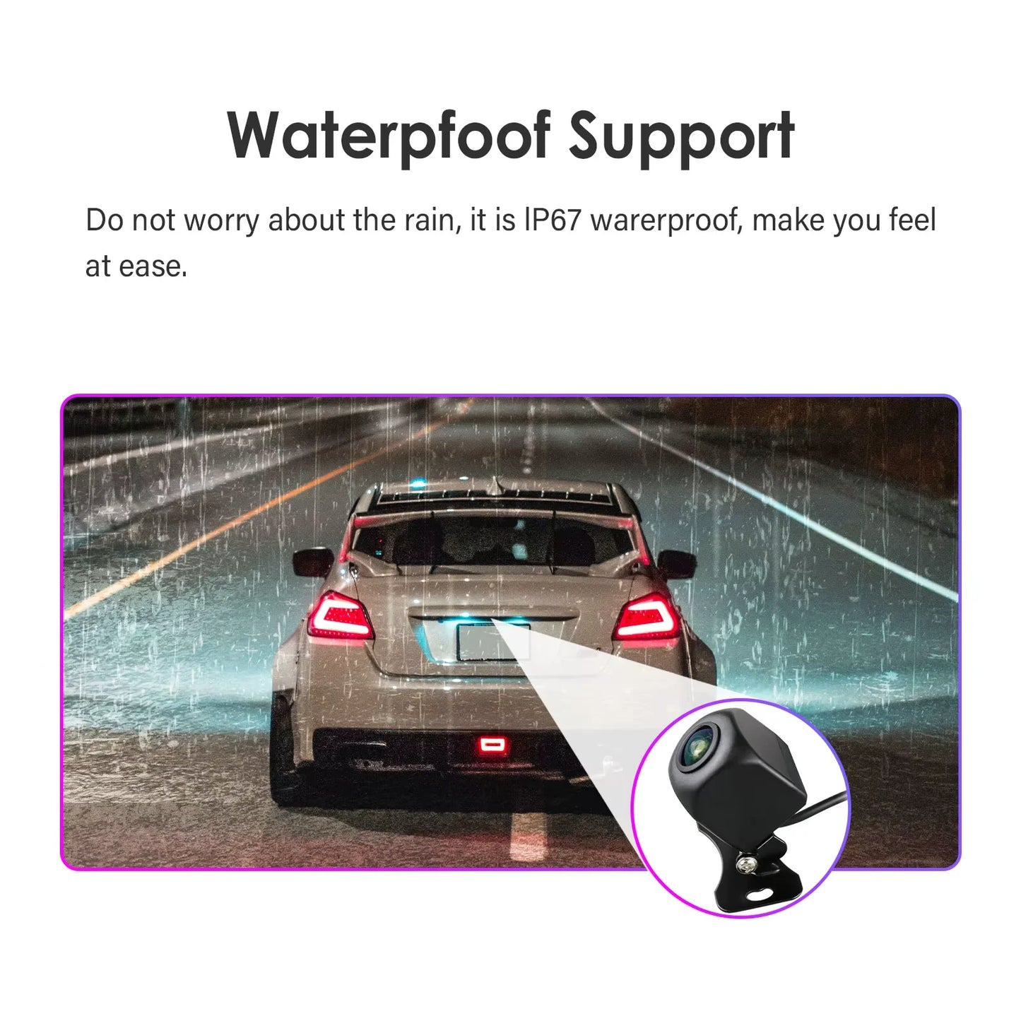 Hizpo 720P 1080P AHD Rear View Camera 140 ° 150 ° 170 ° Wide Angle Waterproof Night Vision Universal Reverse Parking Assistance