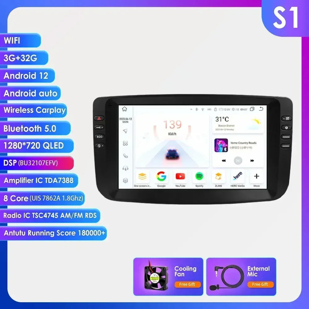 9" Car Multimedia Player 2Din Stereo for Fiat Linea Punto EVO 2012-2015 Android 13 with Wifi Bluetooth GPS Navi Radio Player 4G