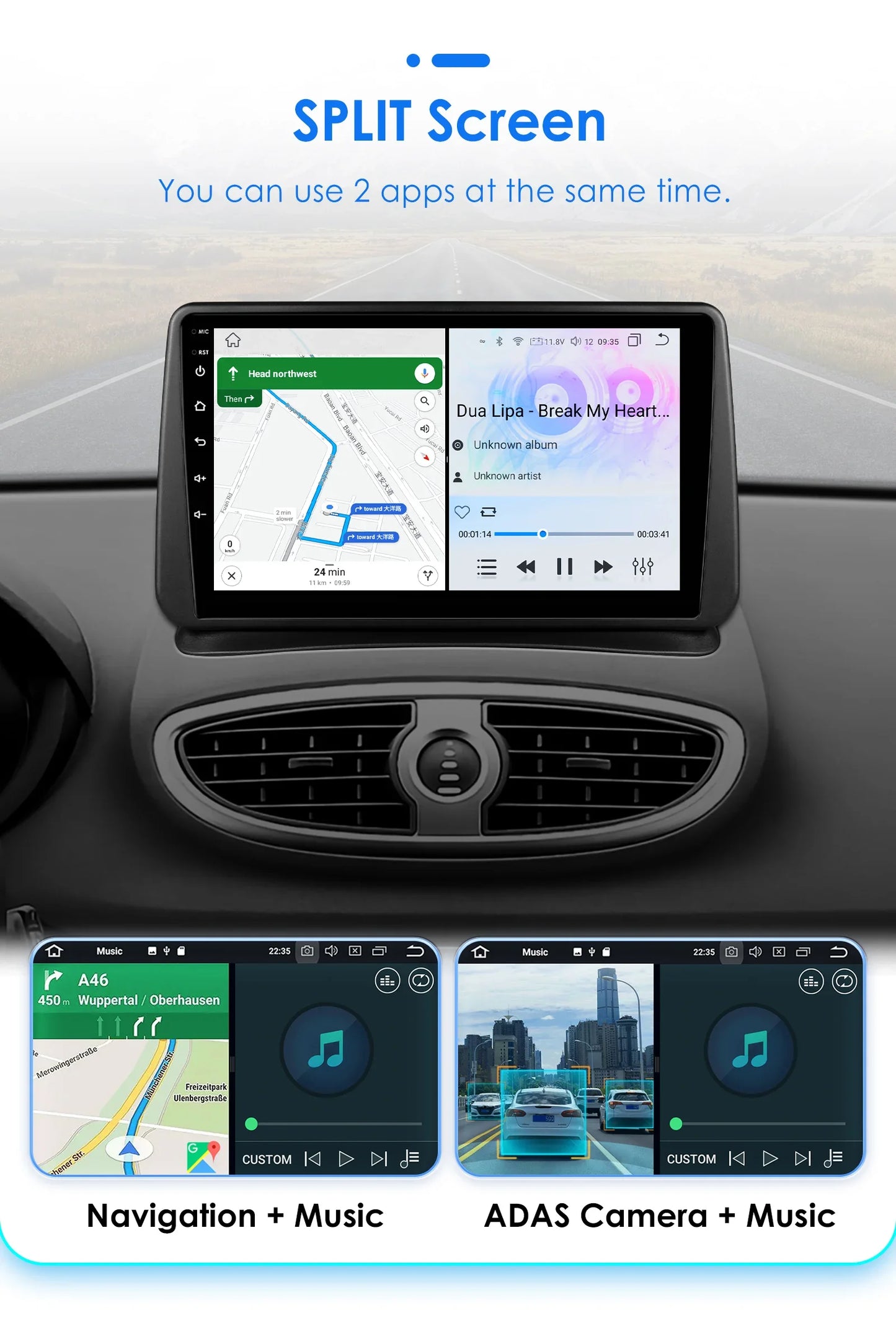 9" Wireless Carplay Radios Android Auto for Renault CLIO 3 2005 - 2014 Car Multimedia Video Player GPS Navi BT Stereo RDS 4G DSP