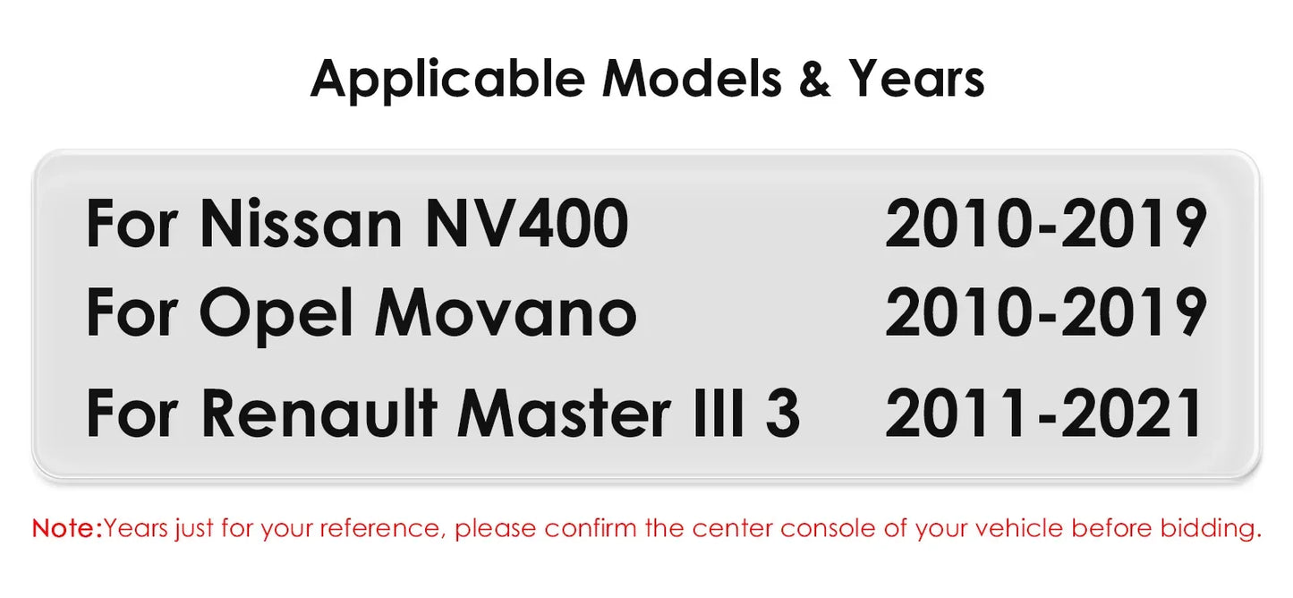 Car Multimedia Player Navigation Radio for Nissan NV400 2010-2019 for Opel Movano 2010-2019 for Renault Master lll 3 2011-2021