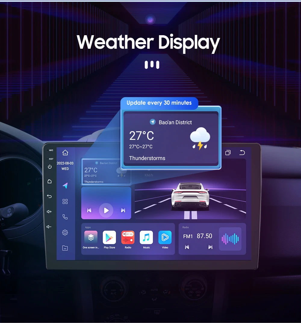 8'' 2Din Car Radio Android 13 for Volkswagen Golf 5 6 Polo Passat B6 B7 CC Skoda Jetta Universal Muiltmedia Carplay 4G Wifi GPS