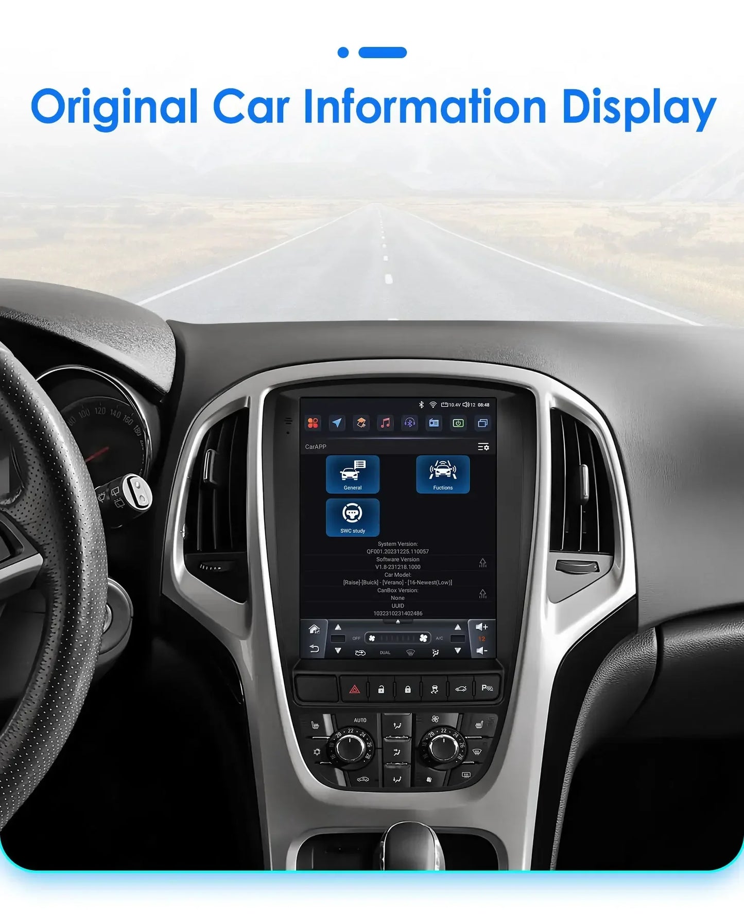 Android 14 Wireless Carplay GPS Navi Stereo for Opel Astra J Buick Verano 2009-2015 9.7" Car Radio Multimedia Player 4G BT 2 Din
