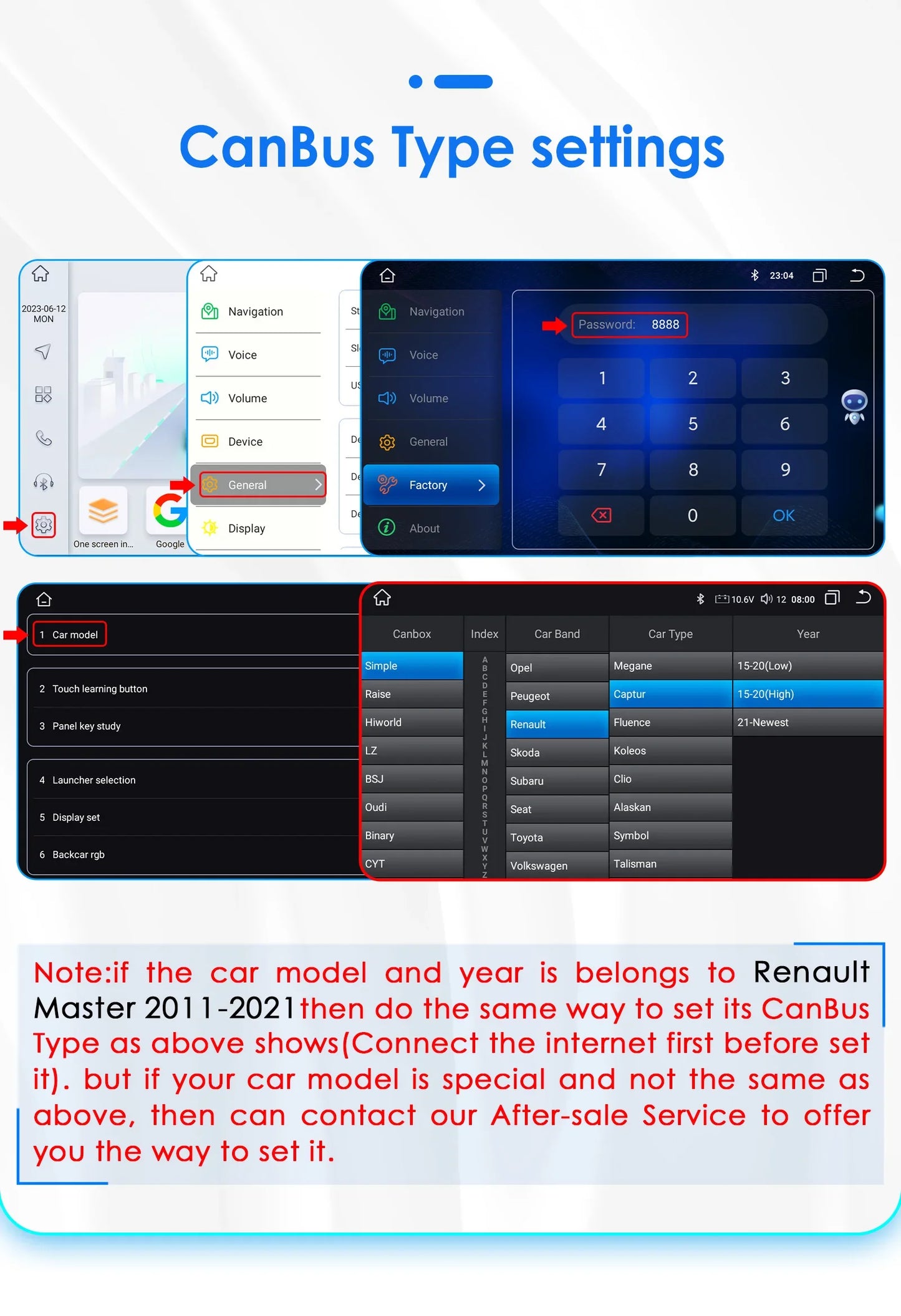 Car Multimedia Player Navigation Radio for Nissan NV400 2010-2019 for Opel Movano 2010-2019 for Renault Master lll 3 2011-2021