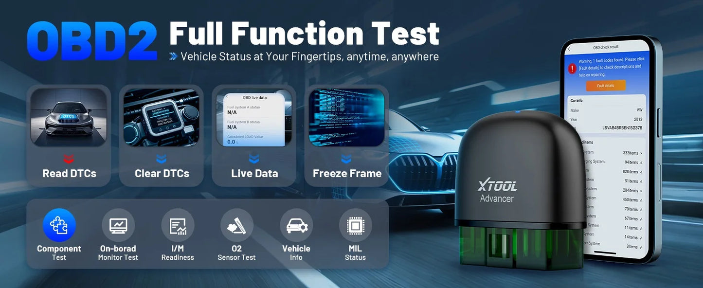 XTOOL AD20Pro Obd2 Scanner Car All System Scan Obd 2 System Diagnostic Tool OBD2 Bluetooth Scanner Code PK ELM327