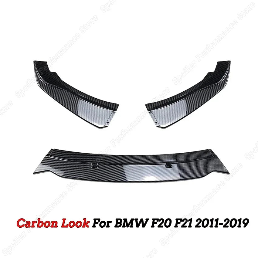 For BMW F20 F21 116i 118i 120i Car Front Bumper Lip Body Kit Spoiler Splitter PP Bumper Canard Lip Splitter 1 Series 2011-2019