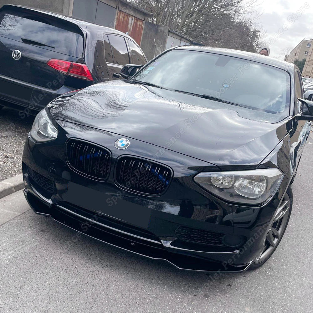 For BMW F20 F21 116i 118i 120i Car Front Bumper Lip Body Kit Spoiler Splitter PP Bumper Canard Lip Splitter 1 Series 2011-2019