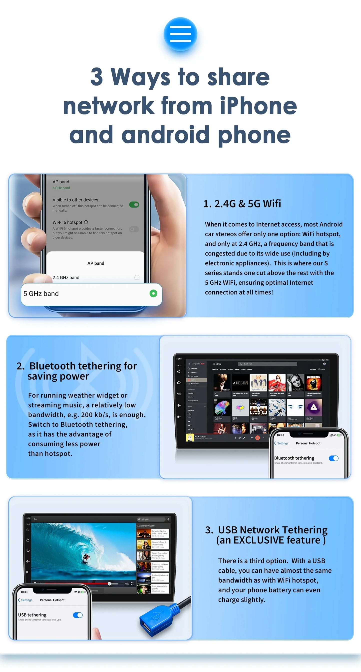 Android 13 Wireless Carplay for Hyundai I30 MT AT 2006 - 2011 9" Car Multimedia Player GPS Navi BT DSP 4G 2 Din Autoradio Stereo