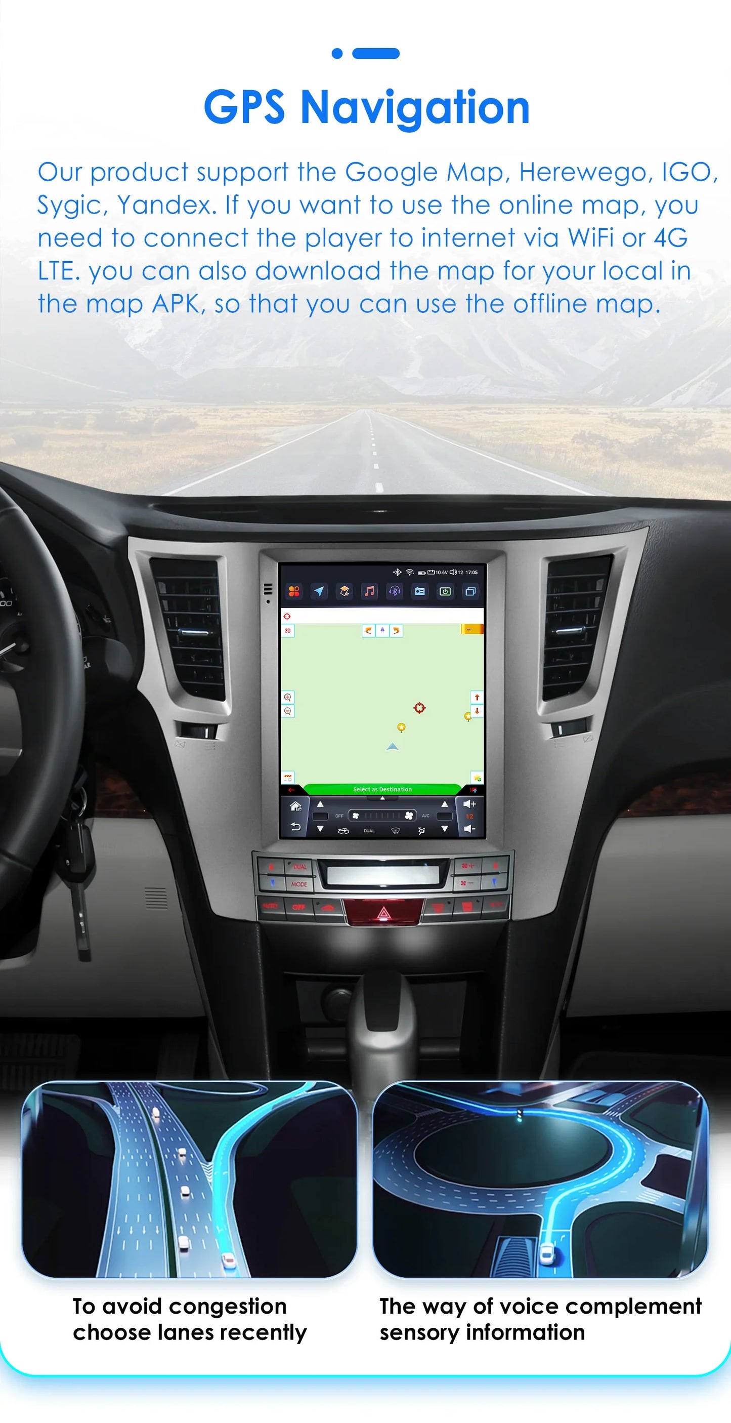 9.7" Android 13 Wireless Carplay for Subaru Outback Impreza Legacy 2009-2014 GPS Stereo Car Radio Multimedia Player 4G BT 2 Din