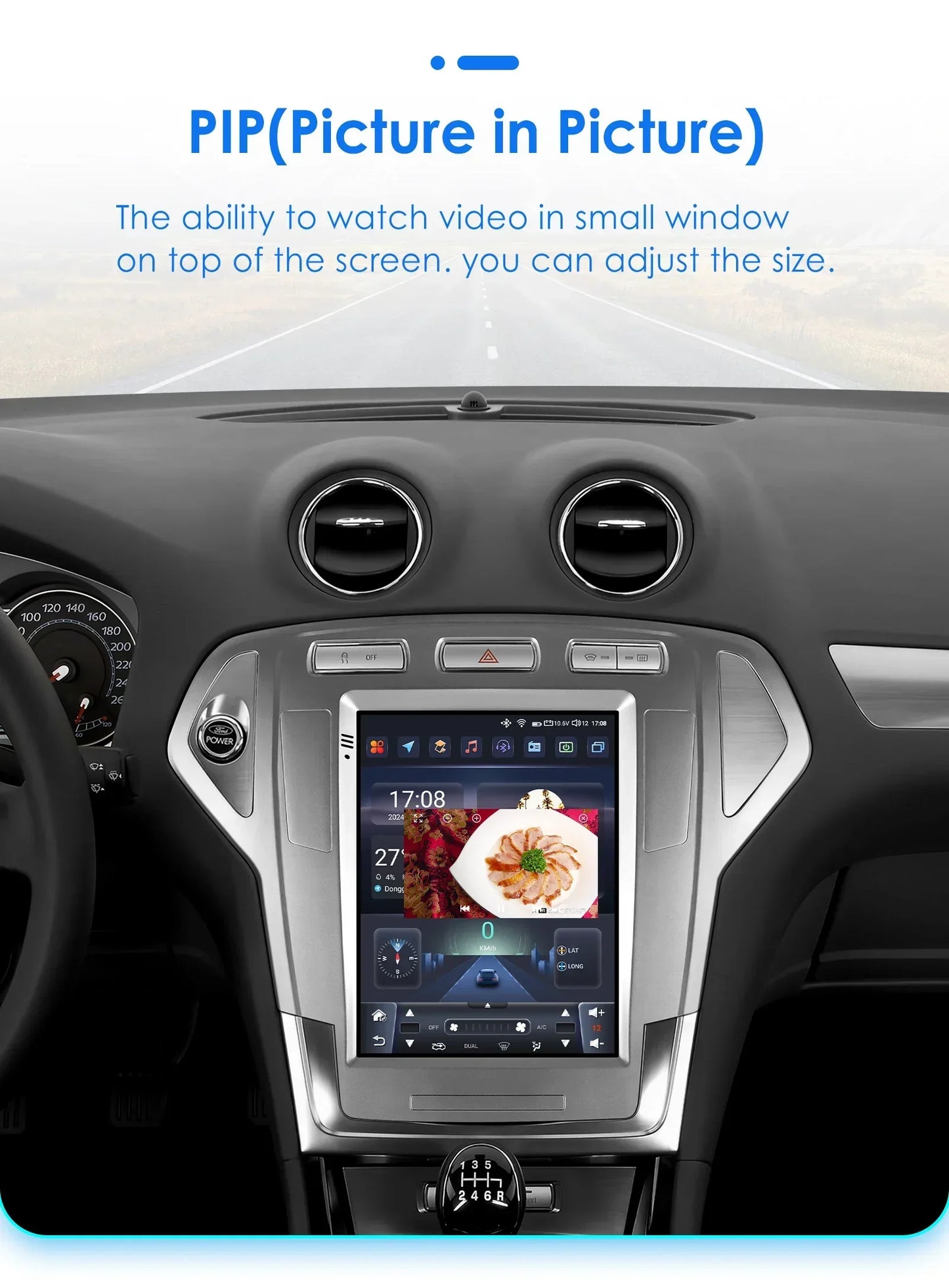 Android 13 Wireless Carplay GPS for Ford Mondeo MK4 Galaxy 2007 - 2010 9.7" Car Multimedia Player 4G DSP BT RDS 2 Din Stereo SWC