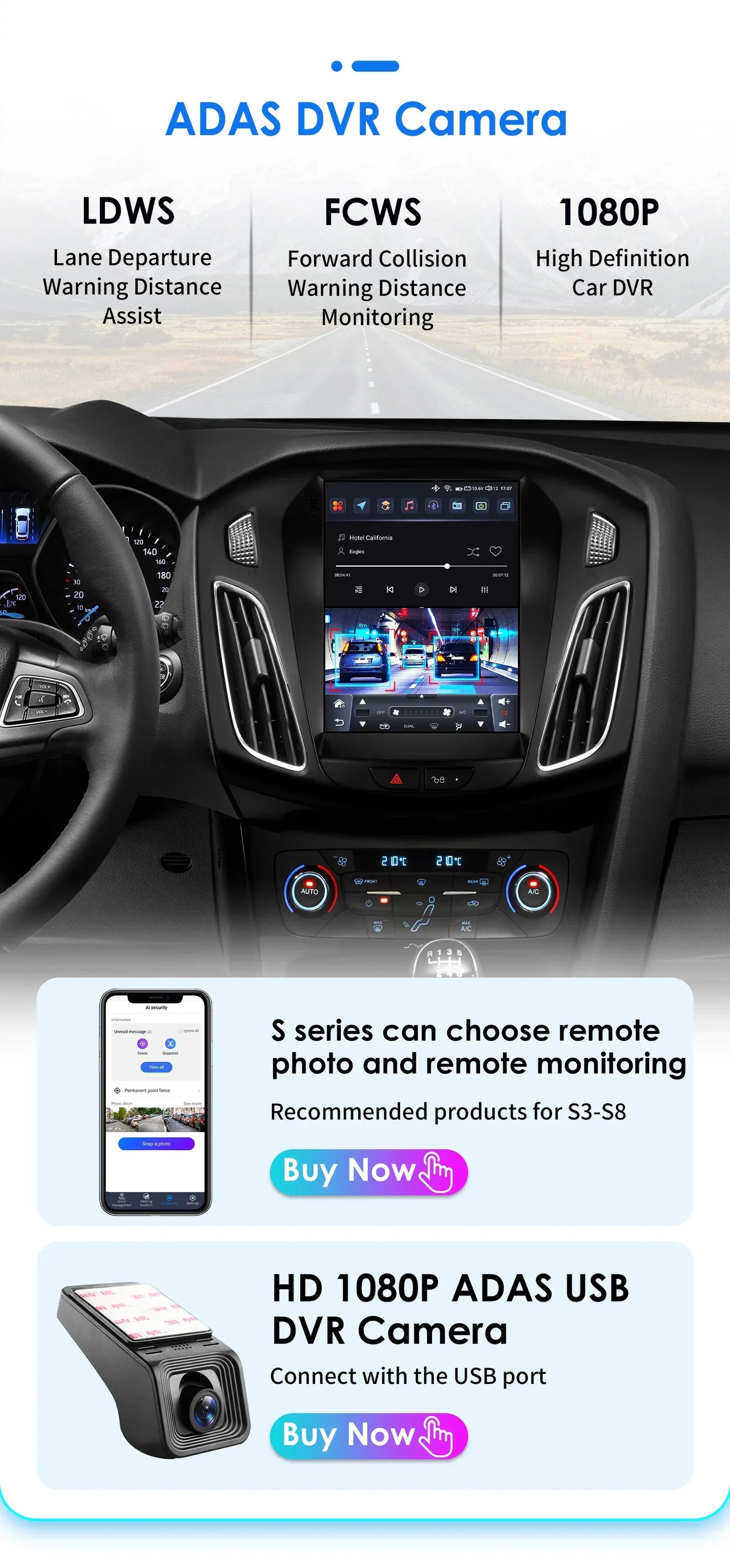 Android 13 Wireless Carplay GPS Stereo for Ford Focus 3 MK 3 2011-2019 2 Din 9.7" Car Radio Multimedia Player 4G Touch Screen BT