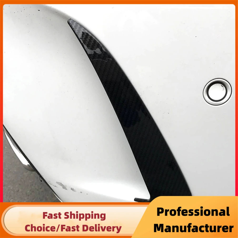 Car Rear Bumper Spoiler Side Canard Air Vent Cover For Mercedes Benz C Class W205 4 Door C180 C200 C250 C300 2010-2018