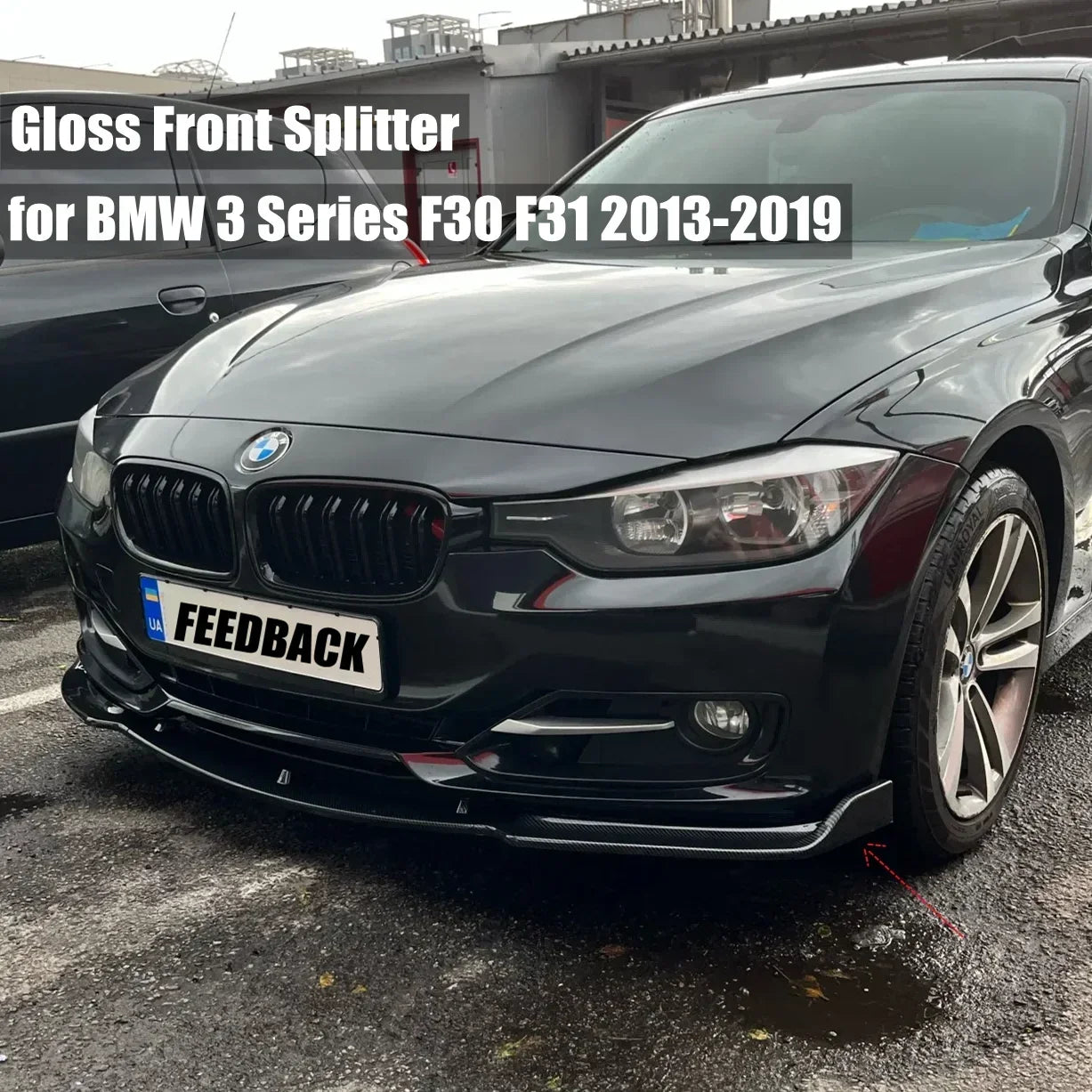 For BMW 3 Series F30 F31 2013-2019 Car Front Bumper Lip Spoiler Splitter Diffuser Body Kit Tuning ABS Canard Lip Protector Cover