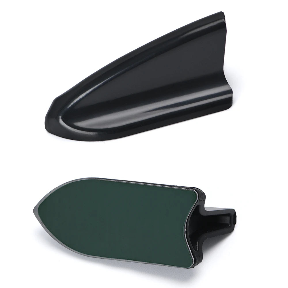 UV-protected & weatherproof 6pcs Black Car EVO-Style PP Roof Shark Fins Spoiler Wing Kit Vortex Generator PQY-WSS11