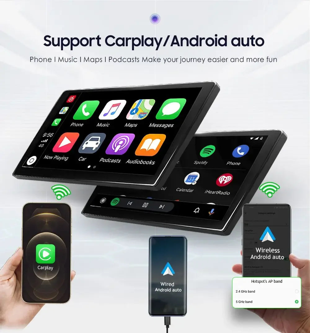 2 Din Carplay Android 14 for Volkswagen VW T5 Passat B6 Golf 6 5 Caddy Polo Touran Jetta Car Radio GPS Multimedia Player RDS BT