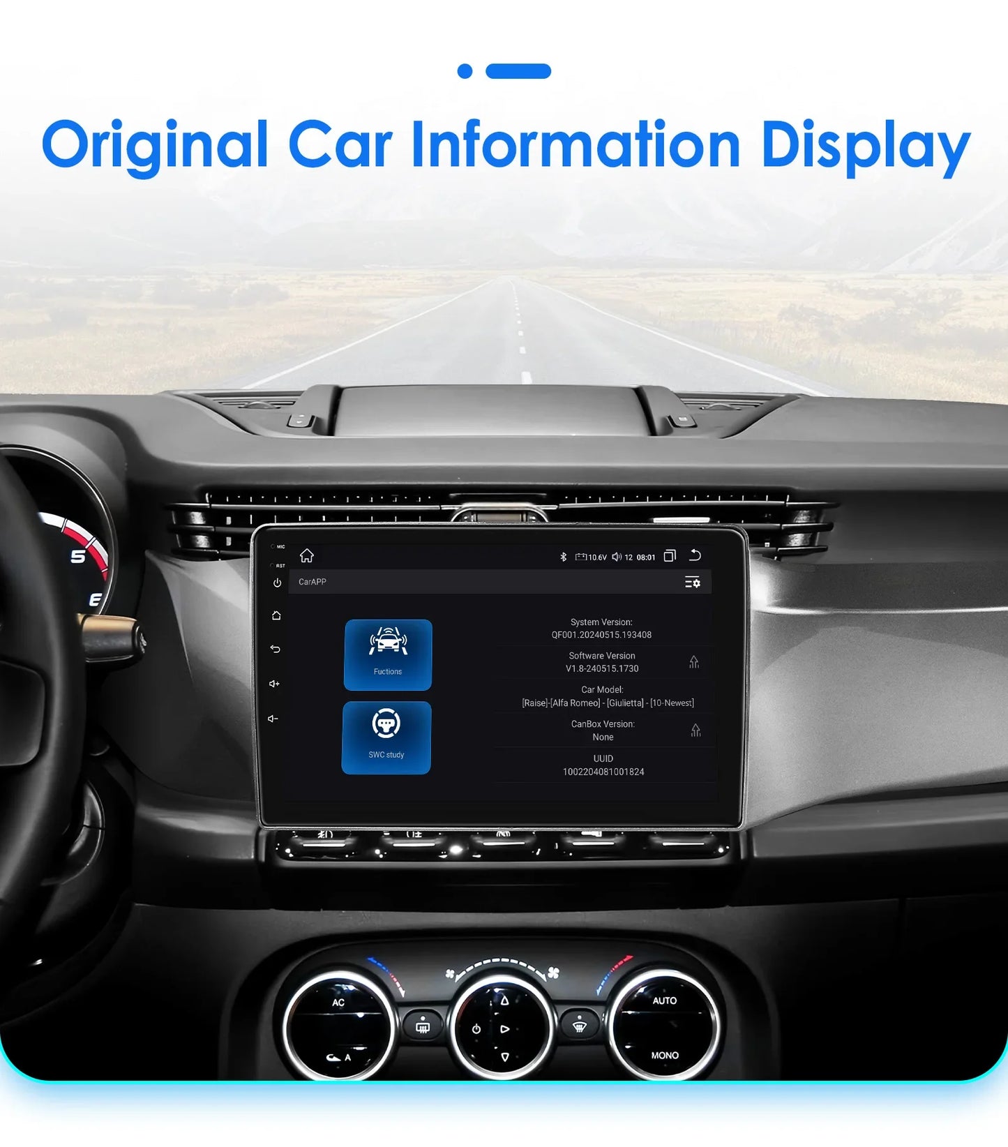 Android 13 Wireless Carplay Android Auto for Alfa Romeo Giulietta 2010-2014 Car Multimedia Video Player Support DAB DVR OBD BT